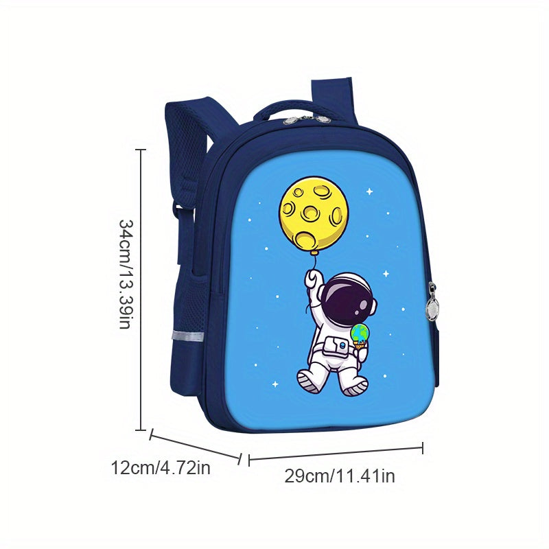 Astronaut Cartoon Schoolbag for Students 5-12