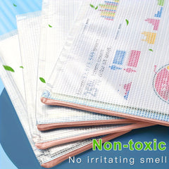 100pcs Mesh Zipper Bag File Bag Waterproof File Folder Pink