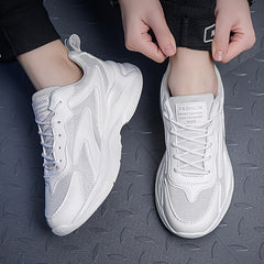 Men's Chunky Lace Up Shoes Soft Sole Sneakers