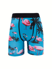 3pcs Men's High Stretch Boxer Briefs Breathable Shorts