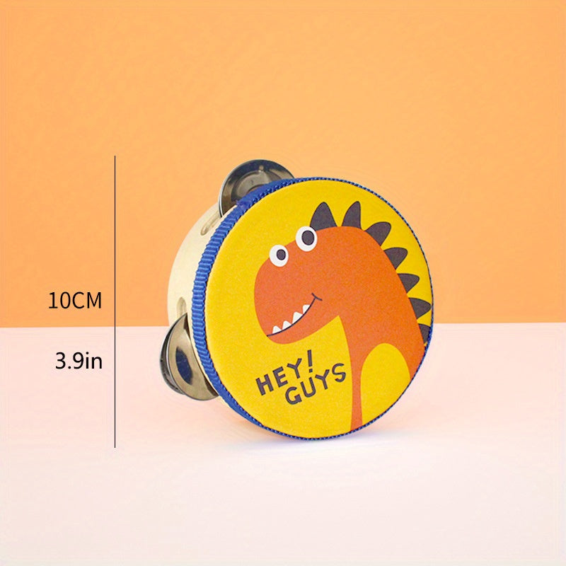Cartoon Hand Clapping Drum Tambourine for Kids 1-3