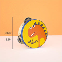 Cartoon Hand Clapping Drum Tambourine for Kids 1-3