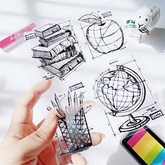 Silicone Transparent Clear Book Stamp For DIY Crafts