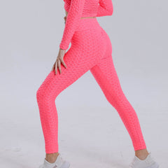 Honeycomb Butt Lifting Leggings High Waist Yoga Pants