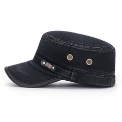 Solid Retro Military Style Cap Outdoor Sport Hat