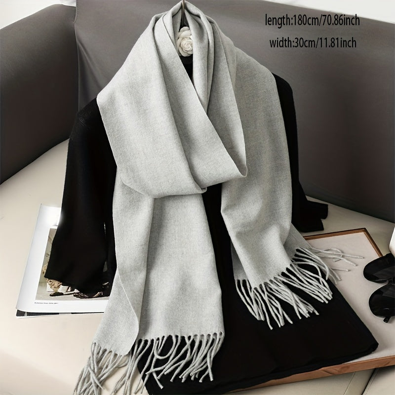 Unisex Windproof Boho Bandana Scarf with Tassels