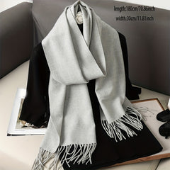 Unisex Windproof Boho Bandana Scarf with Tassels