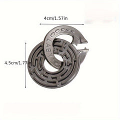Adult Classic Metal Puzzle 4pcs Set - IQ Brain Teaser Unlock Game