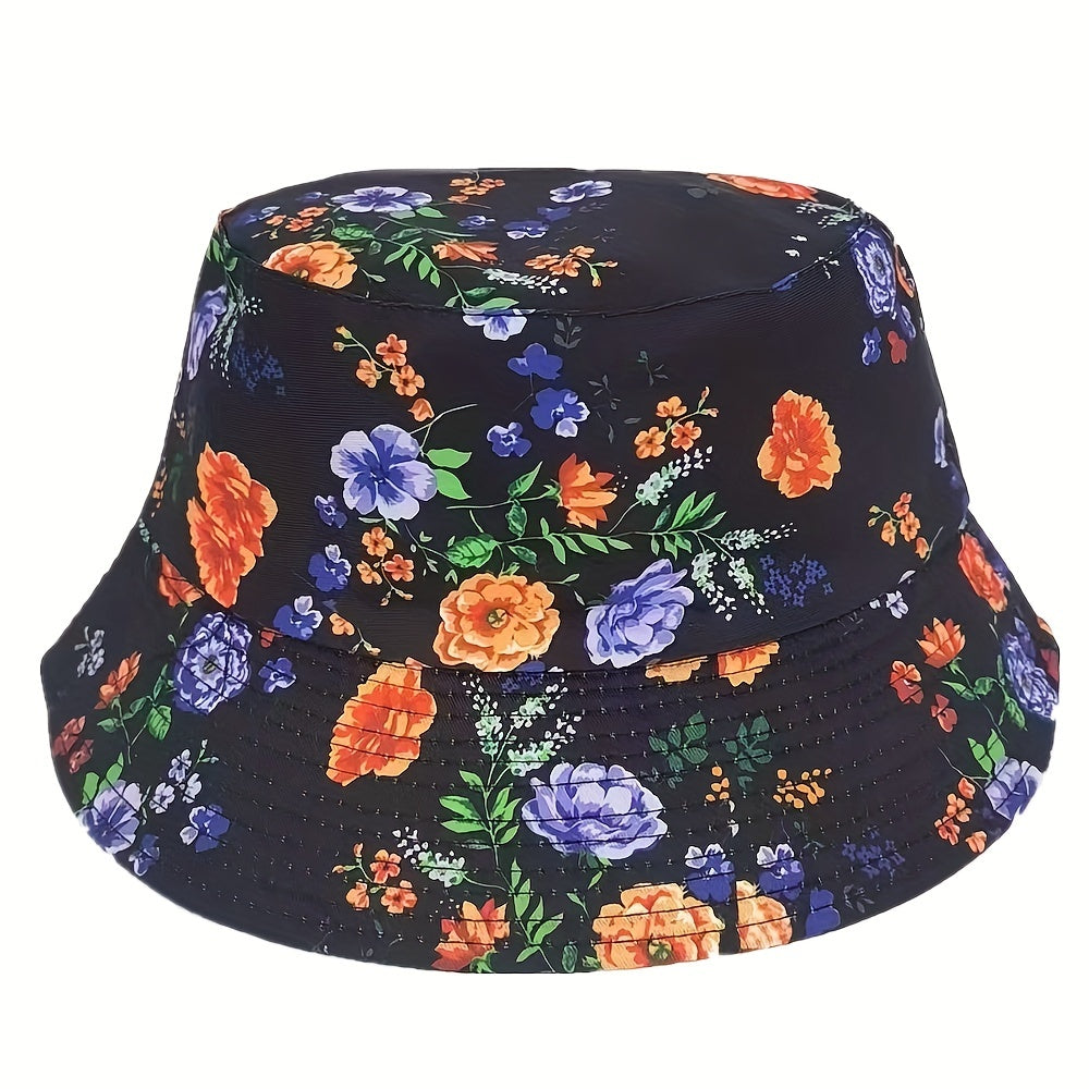 Flower Fisherman Hat Rose Flower Hat Print Visor Hat Floral Hat