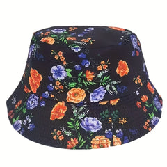 Flower Fisherman Hat Rose Flower Hat Print Visor Hat Floral Hat