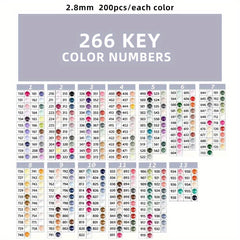 1pc 445 Colors Diamond Painting Accessory Kit 5D Faceted Diamonds