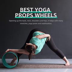 3pcs Yoga Wheel Pilates Wheel For Back Stretching Lower Waist Training