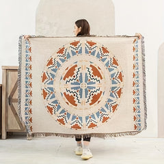 Ethnic Style Sofa Towel Lightweight Picnic & Beach Mat Cover