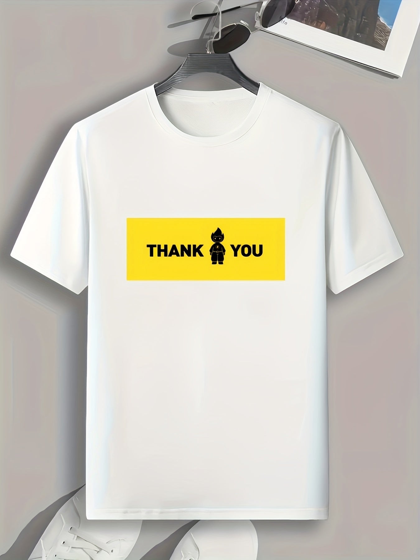 Men's Pattern Print Comfy Sports T-shirt