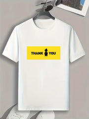 Men's Pattern Print Comfy Sports T-shirt