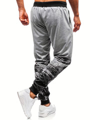 Graphic Pattern Joggers Men's Casual Loose Fit Drawstring Waist
