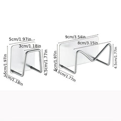 Stainless Steel Sponge Rack Sink Drain Shelving Hooks