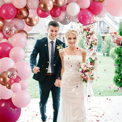 Pink Balloons Garland Arch Set 114pcs for Princess Baby Shower Graduation