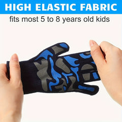 Kids Winter Full Finger Gloves, Ages 5-8