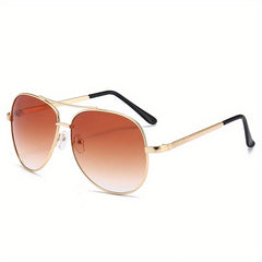Aviator Sunglasses Anti Glare Metal Gradient UV400