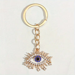 Customizable Demon's Eye Keychain Rhinestone Charm