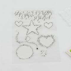 Star Transparent Clear Seal Stickers, Pack of 100