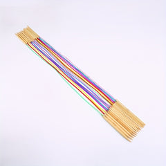 18pcs Bamboo Ring Knitting Tool Set Sweater Needle Bleaching Tube