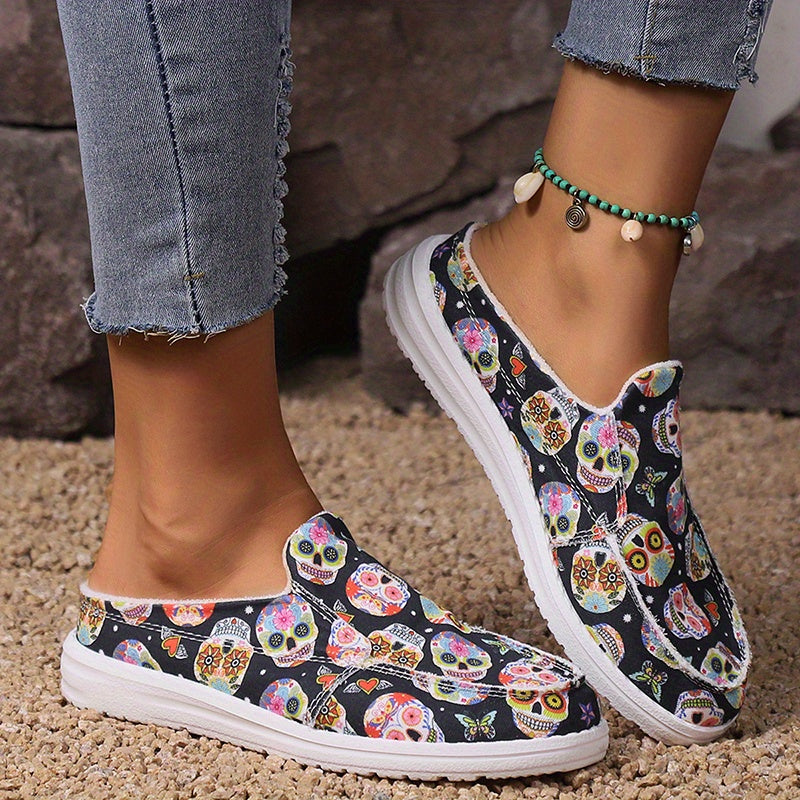 Women's Canvas Shoes Casual Lace Up Outdoor Shoes Lightweight Low Top Sneakers