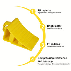 Heavy Duty Non Slip RV Wheel Chocks With Handles Easy To Carry