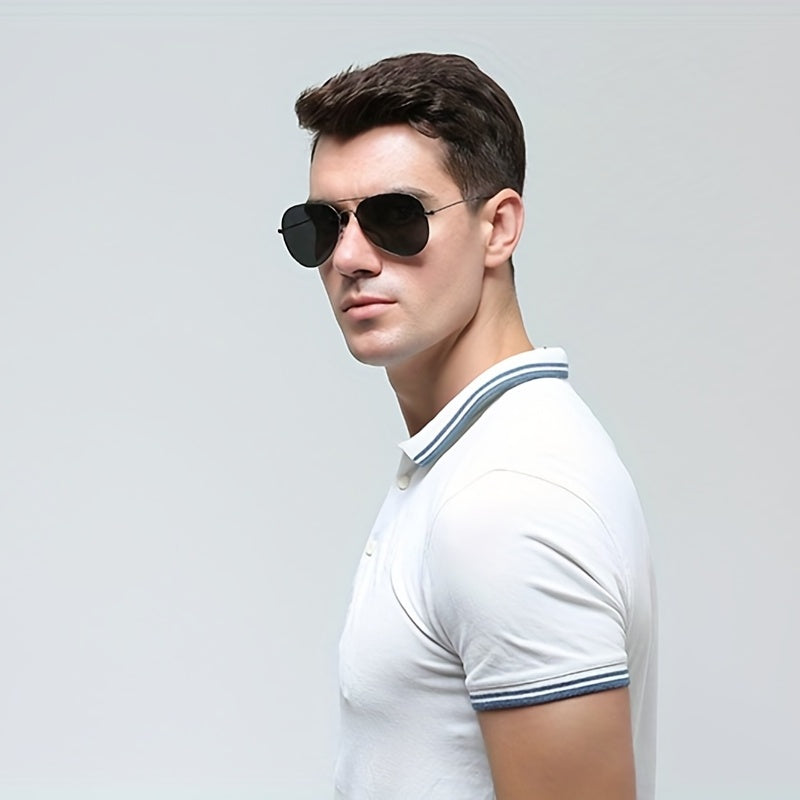 Metal Frame Polarized Sunglasses For Men And Women