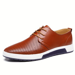 Men's Casual Lace Up Sneakers, Breathable Summer Shoes
