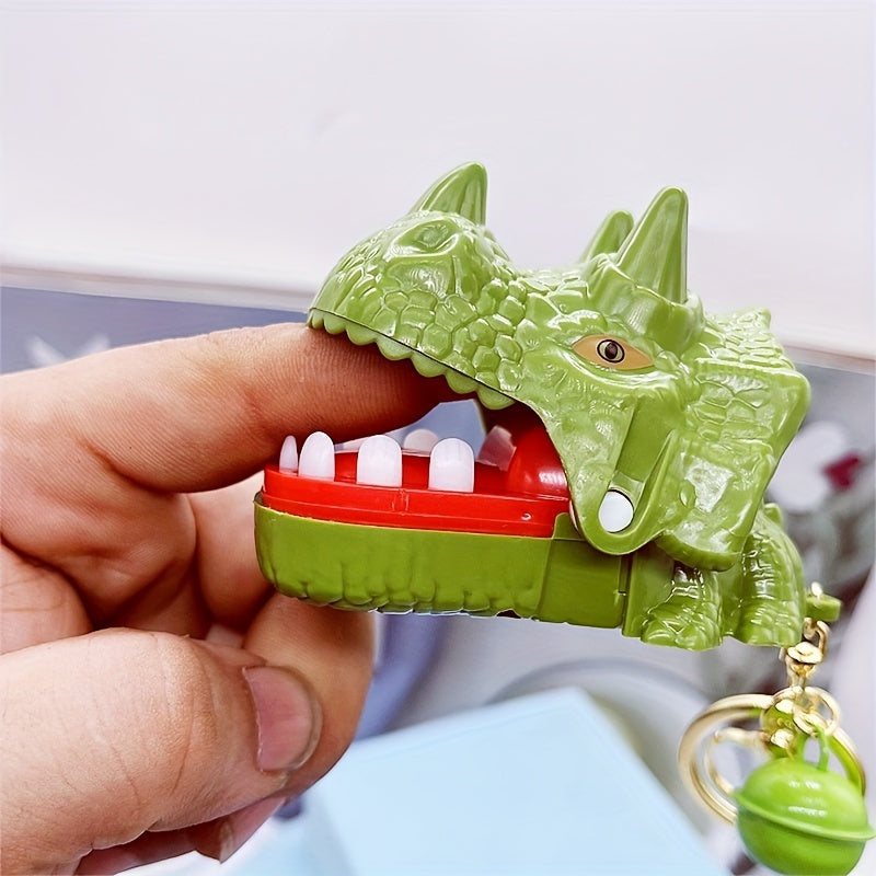 Dino Finger Bite Keychain Creative Bag Purse Pendant