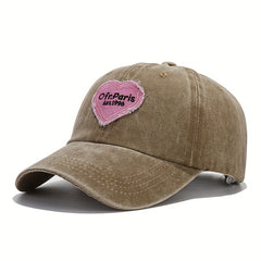 Embroidery Letter Baseball Cap Solid Hat Holiday Party