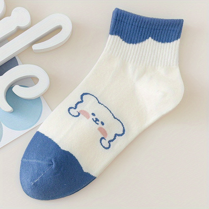 2 Pairs Kids Cartoon Animal Crew Socks for Autumn Winter