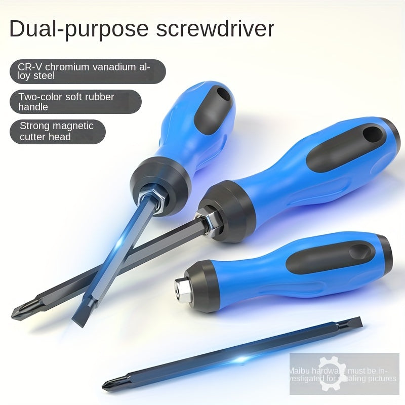 Telescopic Magnetic Screwdriver Set Hard Screwdriver Household