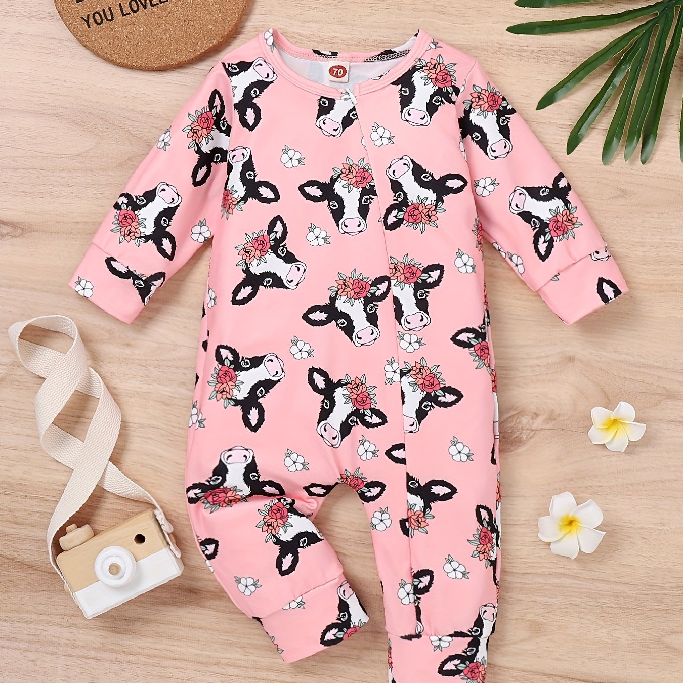 Halloween Baby Girls Cartoon Graphic Print Jumpsuit