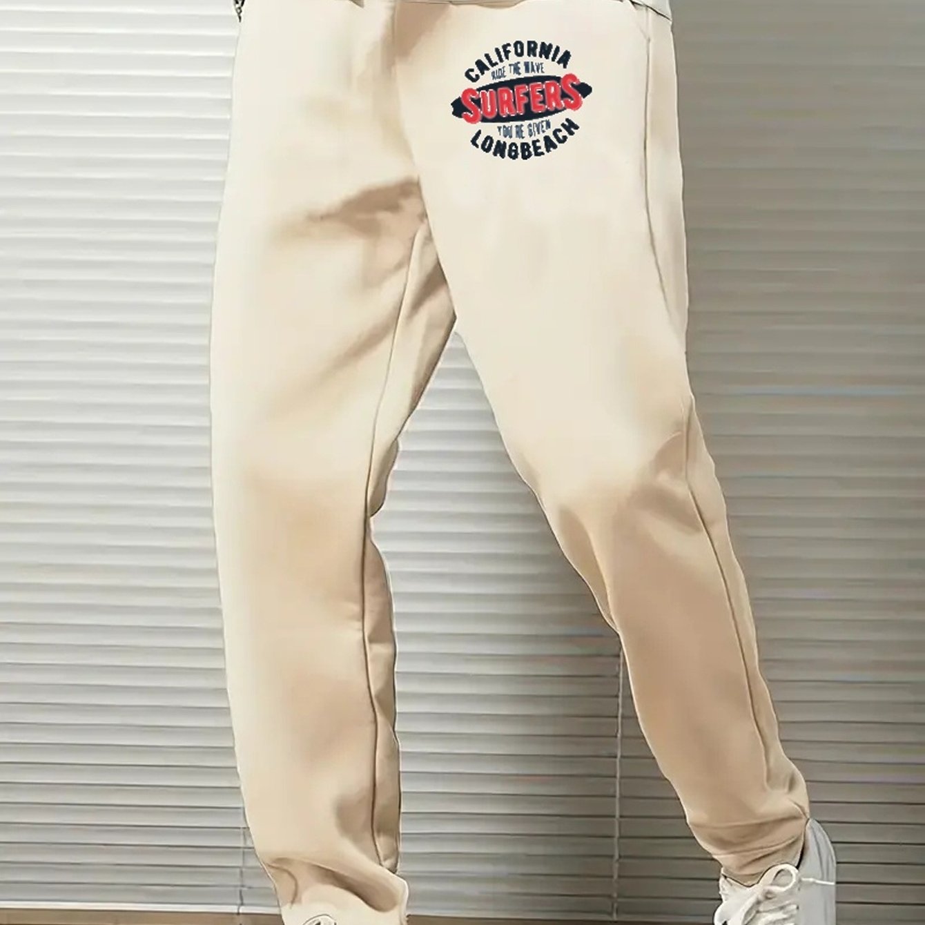 Surfer Comfy Drawstring Joggers Men's Casual Loose Fit Pants