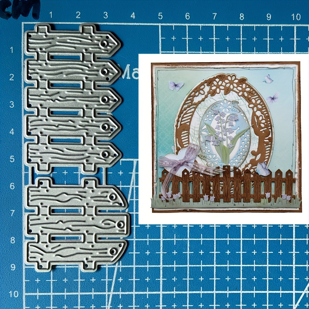 2pcs Fence Metal Cutting Dies for Card Making DIY