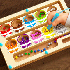 Wooden Bead Maze Toy for Kids, Educational Puzzle Game