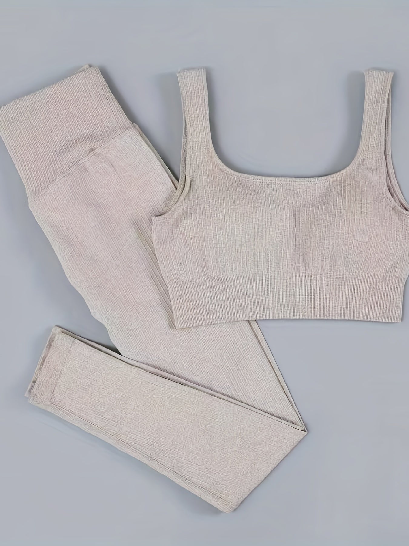4pcs Yoga Workout Sets Sports Top & Sports Bra High Waist Shorts & Leggings