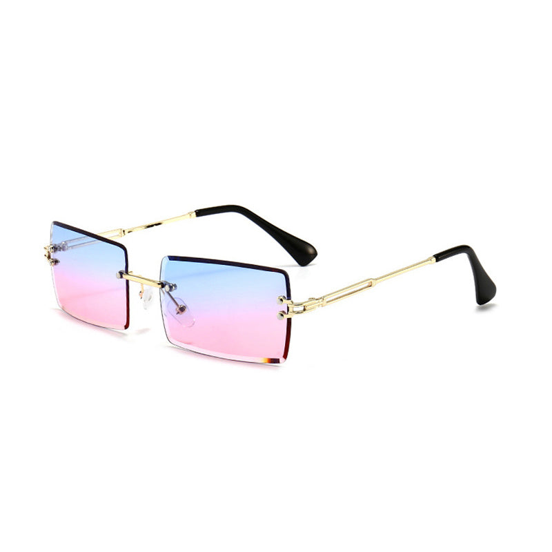 RZ1421 Frameless Square Cut Sunglasses