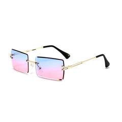 RZ1421 Frameless Square Cut Sunglasses