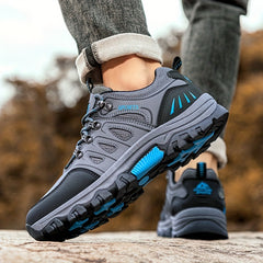 Men's Lace Up Durable PU Leather Hiking Shoes