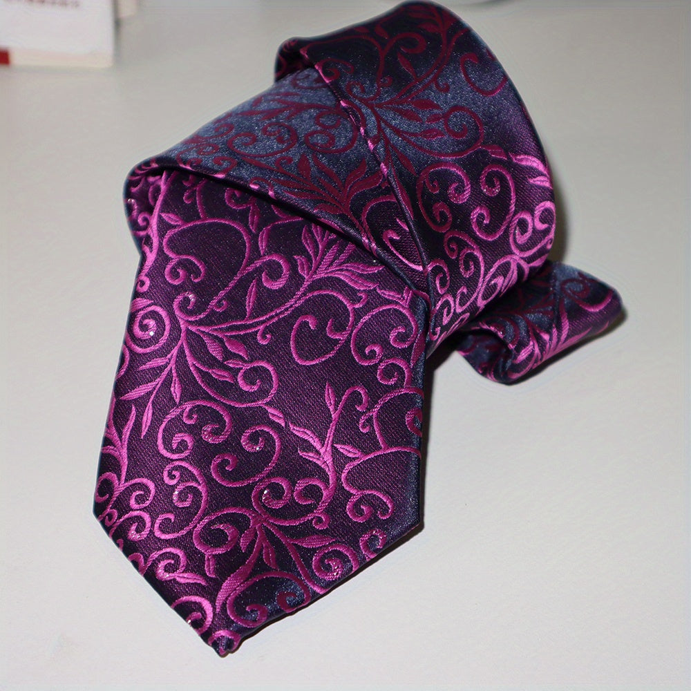 Needle High Men's Business Neck Ties Jacquard Pattern Formal Women 8 0cm