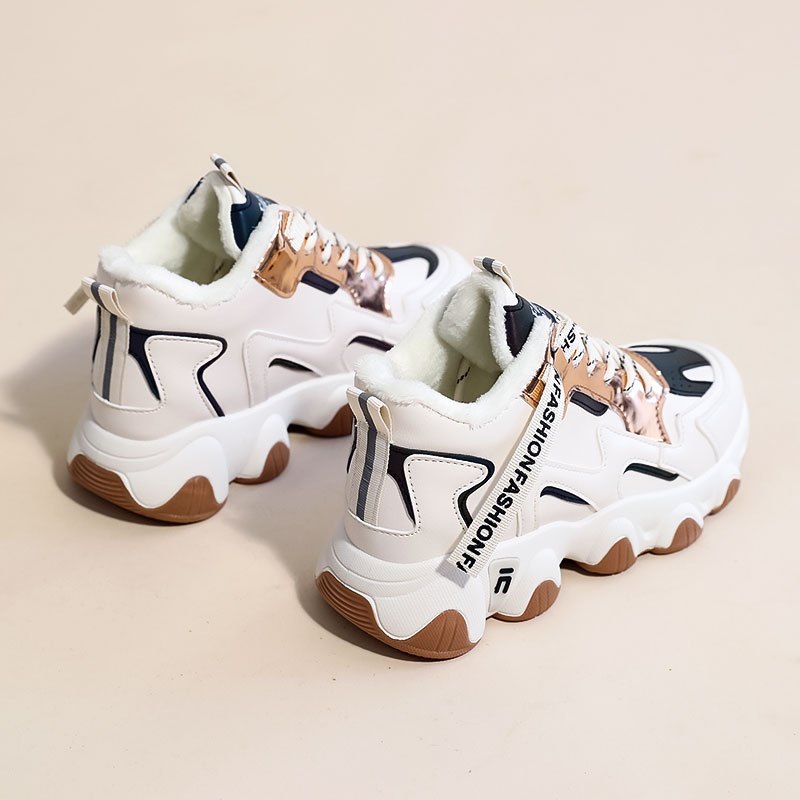Women's Casual Sneakers Dad Shoes Thick Sole Thermal Sports Shoes