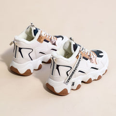 Women's Casual Sneakers Dad Shoes Thick Sole Thermal Sports Shoes
