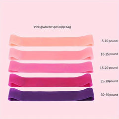 5pcs TPE Yoga Resistance Bands Fitness Stretching Bands