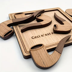 Wooden 7 Pipes Puzzle Game Brain Burning Toy