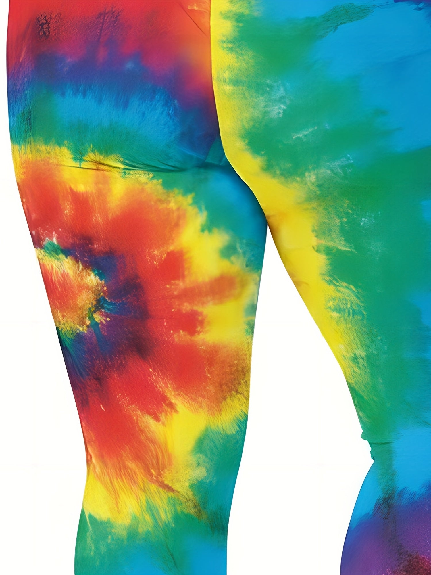 Tie Dye Wide Waist High Stretch Leggings