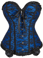 Strapless Corset Bustier Lace Up Body Shaper Women's Lingerie